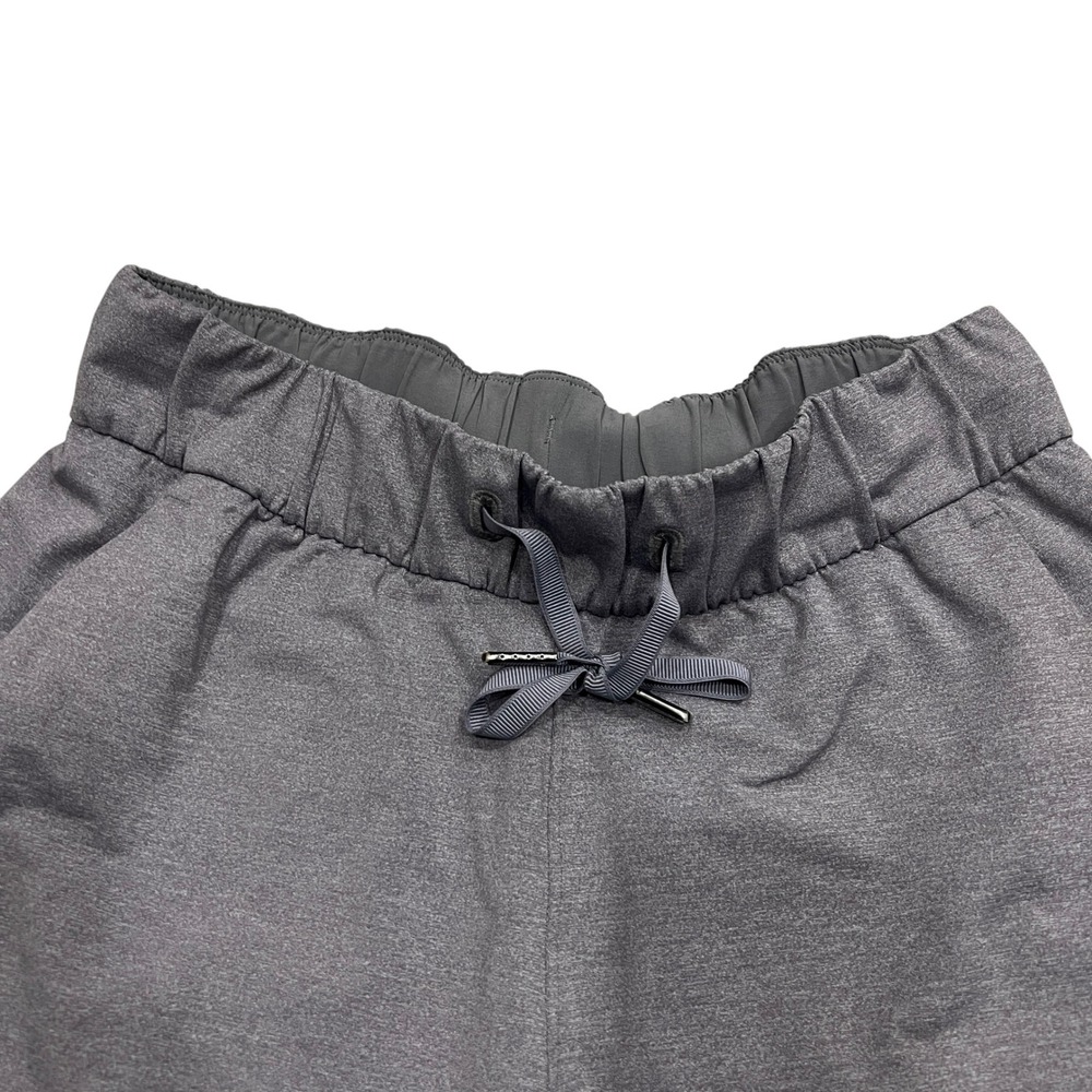 Lululemon On the Fly Shorts Gray Drawstring Athletic Size 4 Running - Picture 3 of 6